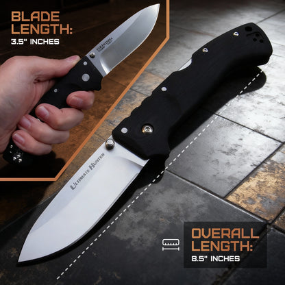 Cold Steel Ultimate Hunter Black Folding Knife – S35VN Steel