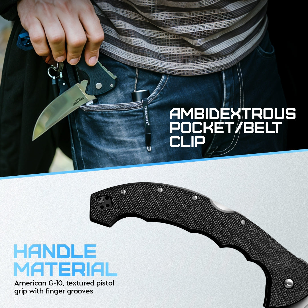 Cold Steel Talwar 4" Plain Edge Folding Knife – S35VN Steel