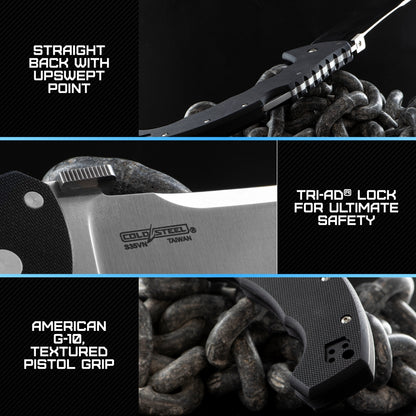 Cold Steel Talwar 4" Plain Edge Folding Knife – S35VN Steel