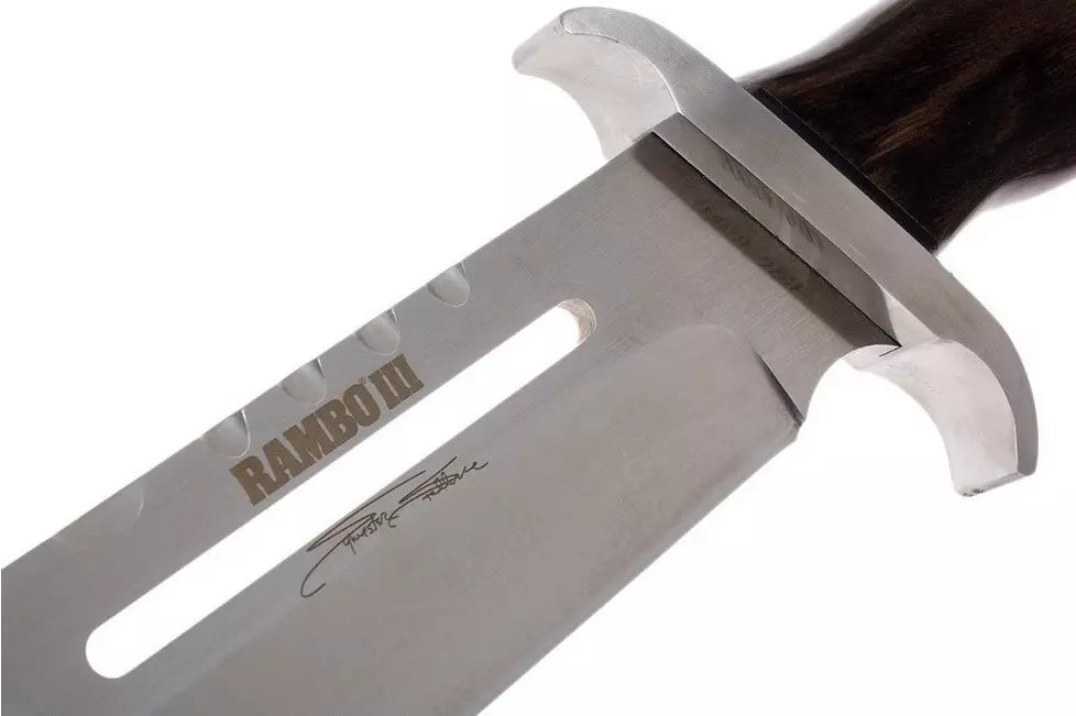 RAMBO knife Rambo 3 Signature Edition with wooden handle, 9297
