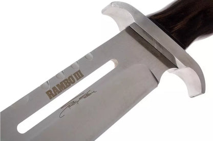 RAMBO knife Rambo 3 Signature Edition with wooden handle, 9297
