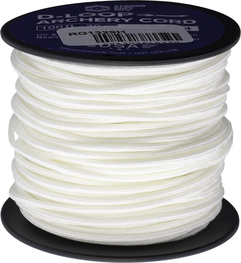 Atwood Rope MFG D-Loop Cord White Glow - outdoor gear storage - image 1