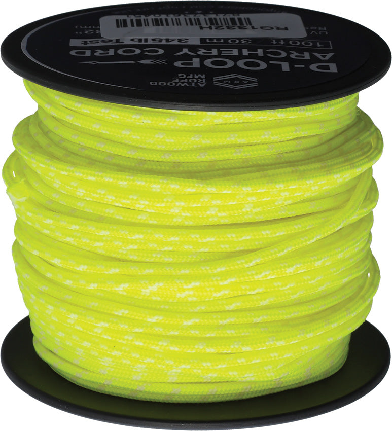 Atwood Rope MFG D-Loop Cord Neon Yellow Glow - paracord accessory - image 1