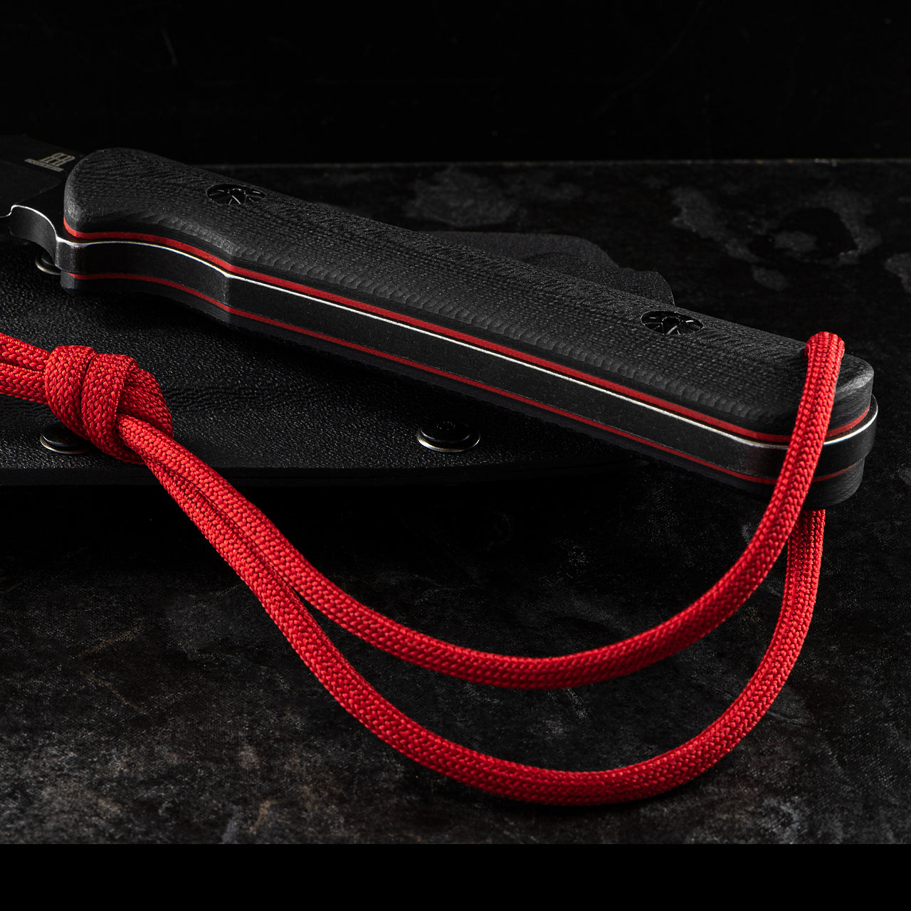 Rough Rider 1821 Fixed Black Stonewash Blade Knife with Black G10 Handle and Kydex Sheath
