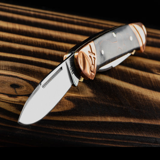 Rough Ryder Canoe Copper Swirl Folding Knife
