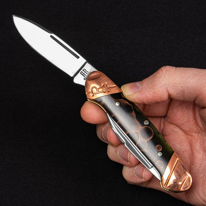 Rough Ryder Canoe Copper Swirl Folding Knife
