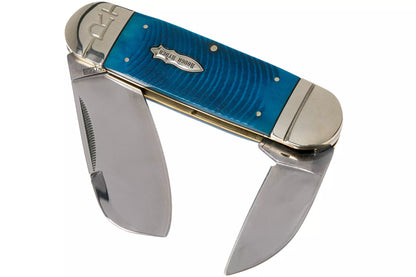 Rough Ryder Black & Blue Elephant Toe RR2113 pocket knife
