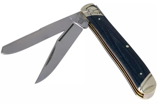 Rough Ryder Trapper Denim RR2182 Carbon slipjoint pocket knife
