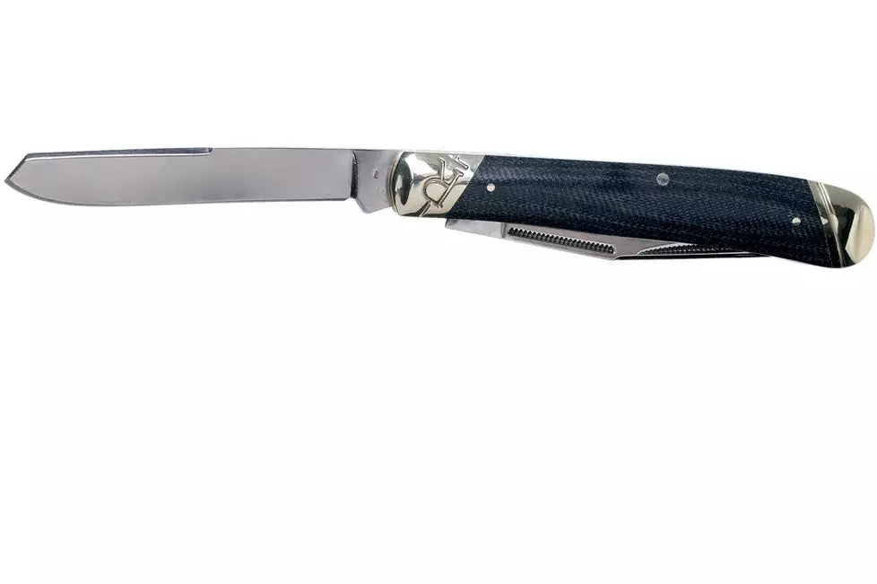 Rough Ryder Trapper Denim RR2182 Carbon slipjoint pocket knife
