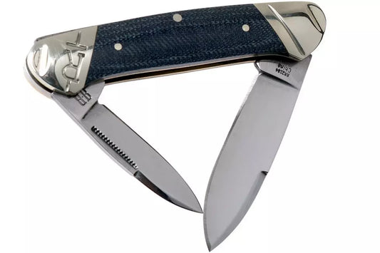 Rough Ryder Canoe Denim RR2184 Carbon slipjoint pocket knife
