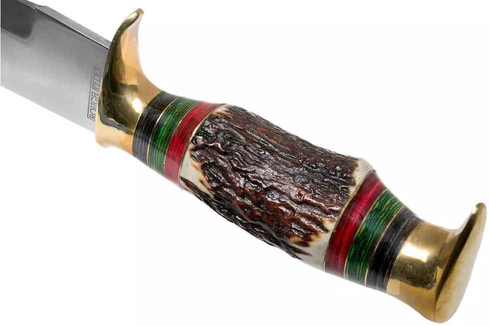 Rough Ryder Stag Bowie RR2205 fixed knife
