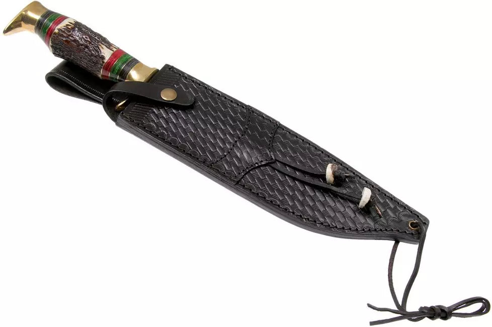 Rough Ryder Stag Bowie RR2205 fixed knife
