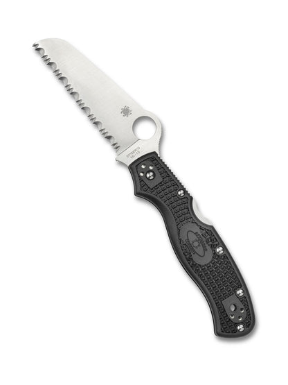 Spyderco Rescue 3 Thin Blue Line Folding Knife – C14FSBKBL3