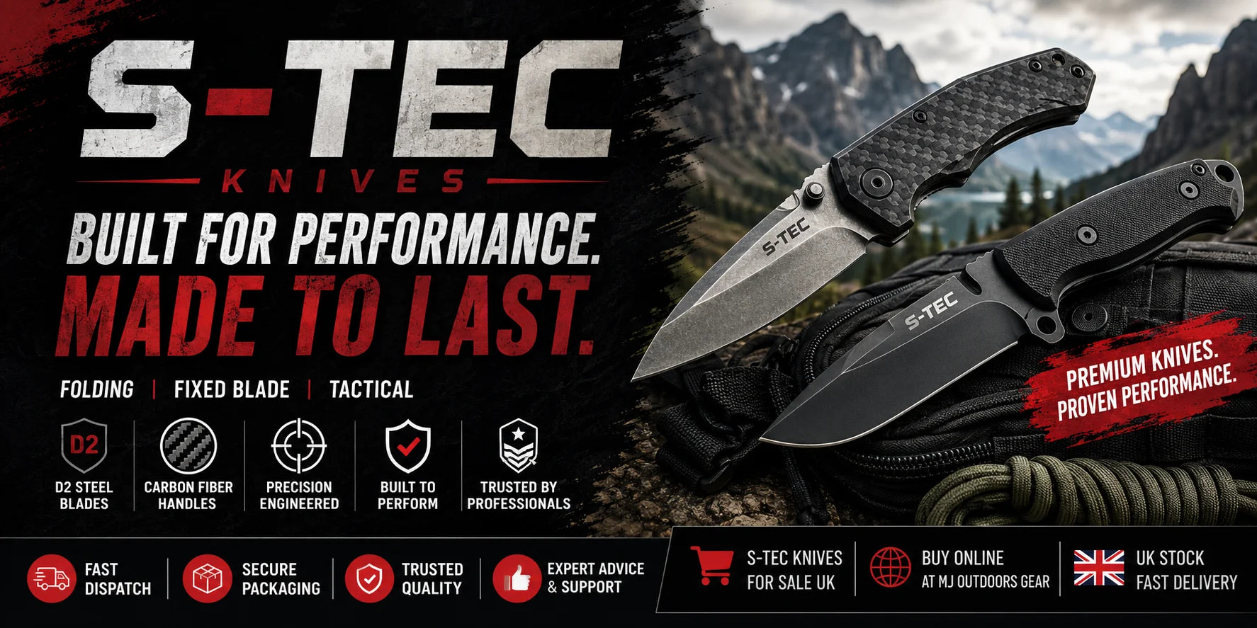 S-TEC Knives For Sale UK | Buy Folding, Fixed Blade & Tactical Knives Online