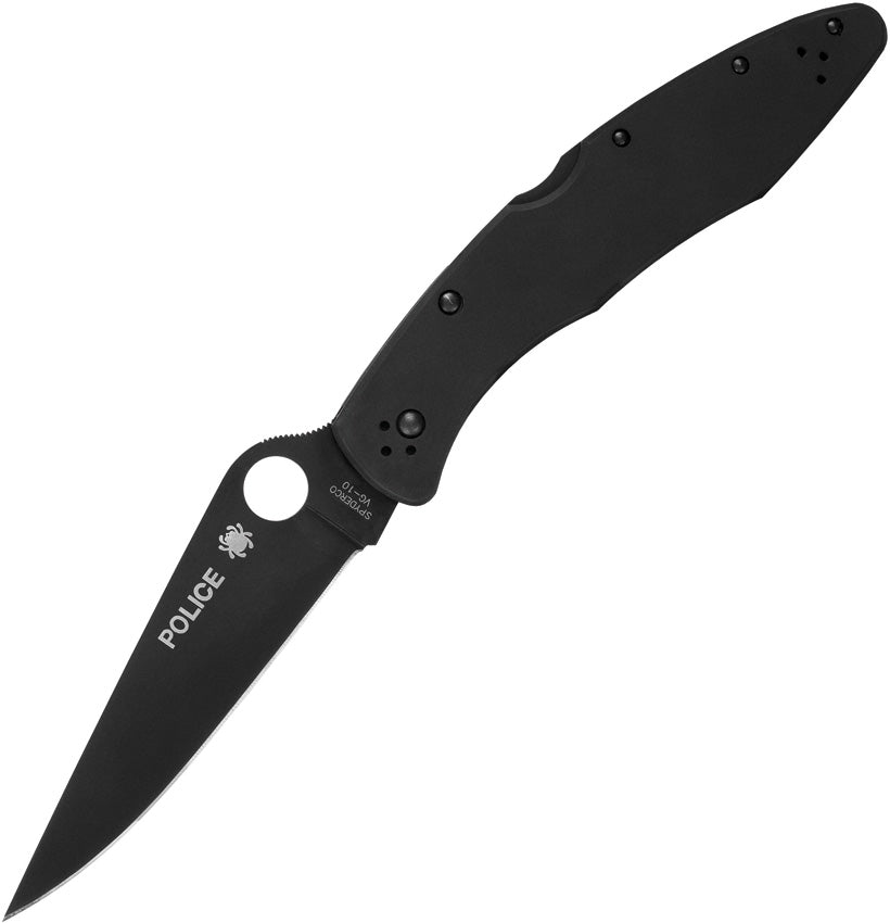 Spyderco Police Model Lockback Black C07BKP