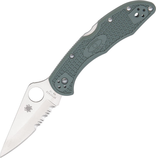 Spyderco Delica 4 Lockback Green C11PSFG