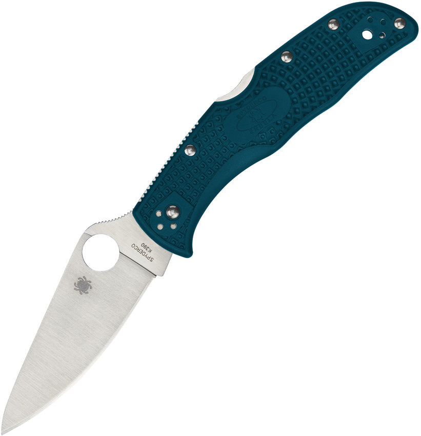 Spyderco Endela Lockback Blue C243FPK390 - Premium Spyderco Folding Knife for Sale at Mjoutdoorsgear UK