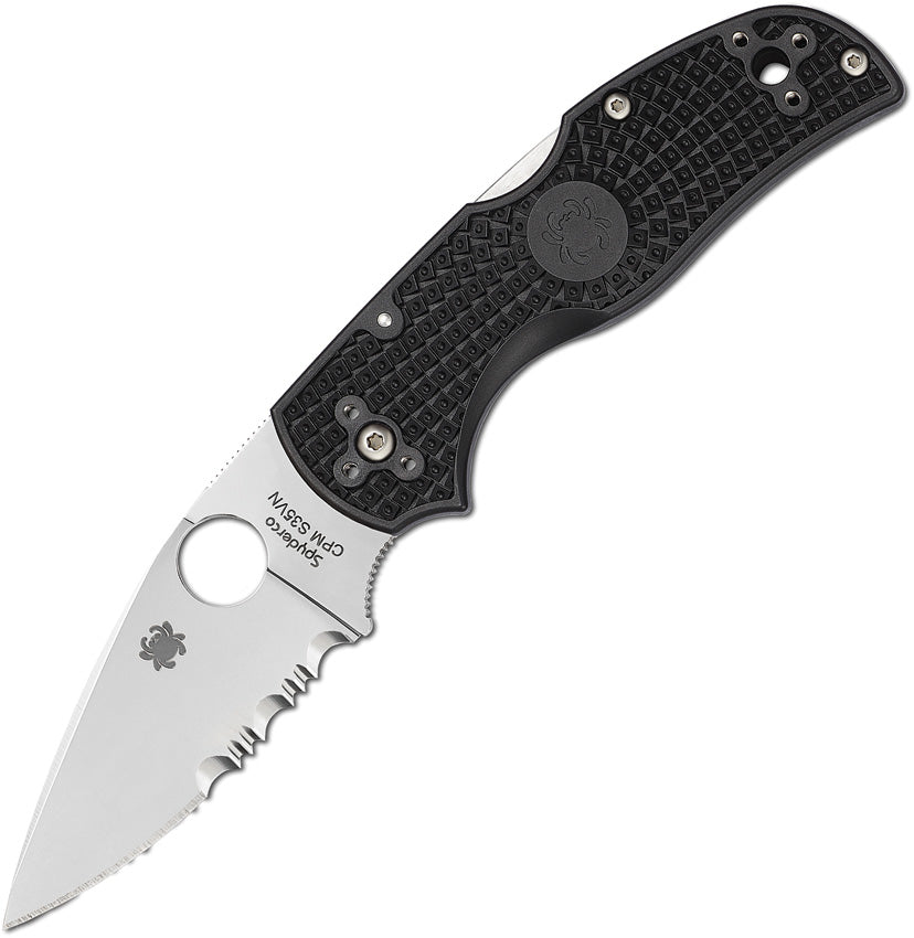 Spyderco Native 5 Lockback Serrated C41PSBK5 by Spyderco - Premium Folding Knife for Sale in UK