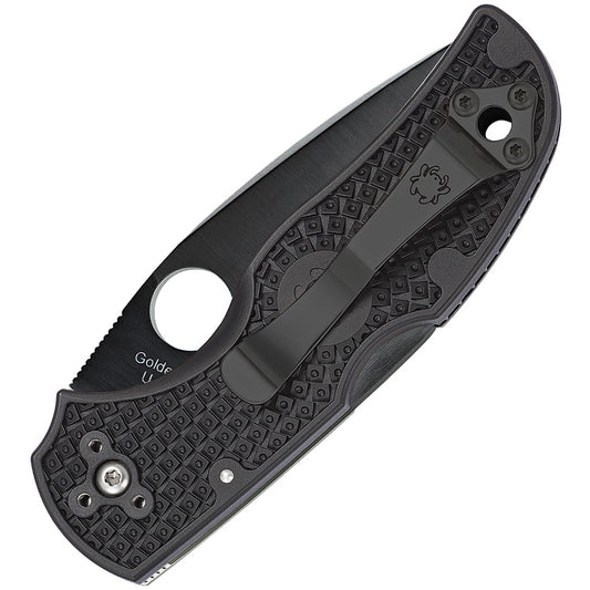 Spyderco Native 5 Lockback Blk Serrated C41SBBK5