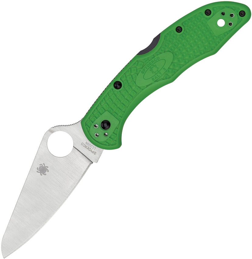 Spyderco Salt 2 Lockback C88FPGR2 by Spyderco - Premium Folding Knife for Sale in UK