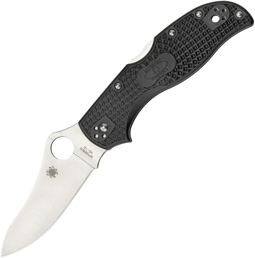 Spyderco Stretch 2 Lockback Black C90PBK2 by Spyderco - Premium Folding Knife for Sale in UK