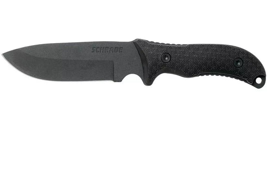 Schrade Frontier 5" Fixed Blade SCHF36, 1095 Carbon Steel, fixed knife with sharpening steel and firesteel

