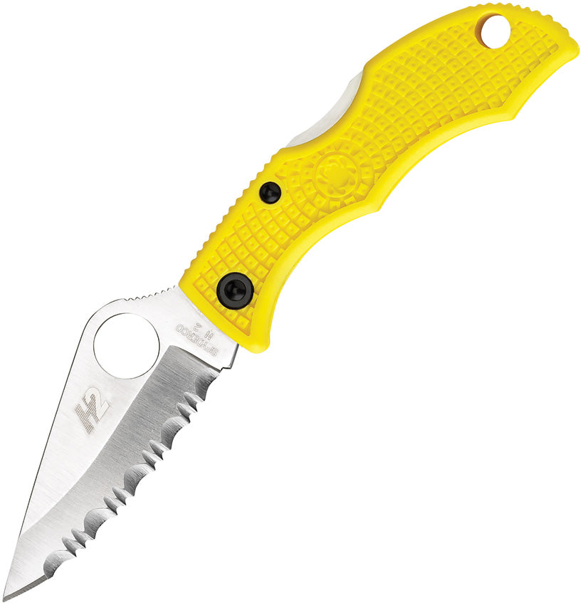 Spyderco Ladybug 3 Lockback Salt Serr LYLS3 by Spyderco - Folding Knife for Sale in UK