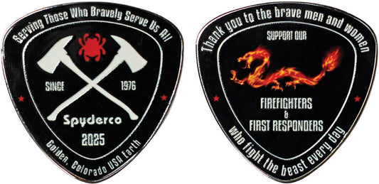 Spyderco Fire Dragon Coin 2025 COINFD2025
