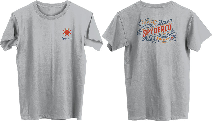 Spyderco Western T-Shirt Lg Gray TS02GYL by Spyderco
