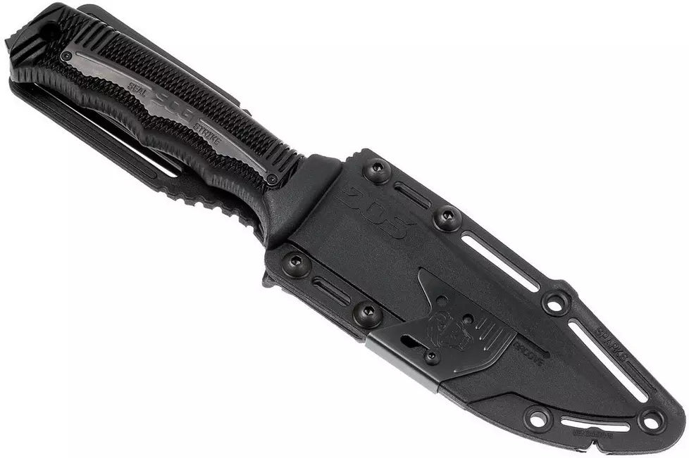 SOG Seal Strike Black, Deluxe sheath SS1003-CP
