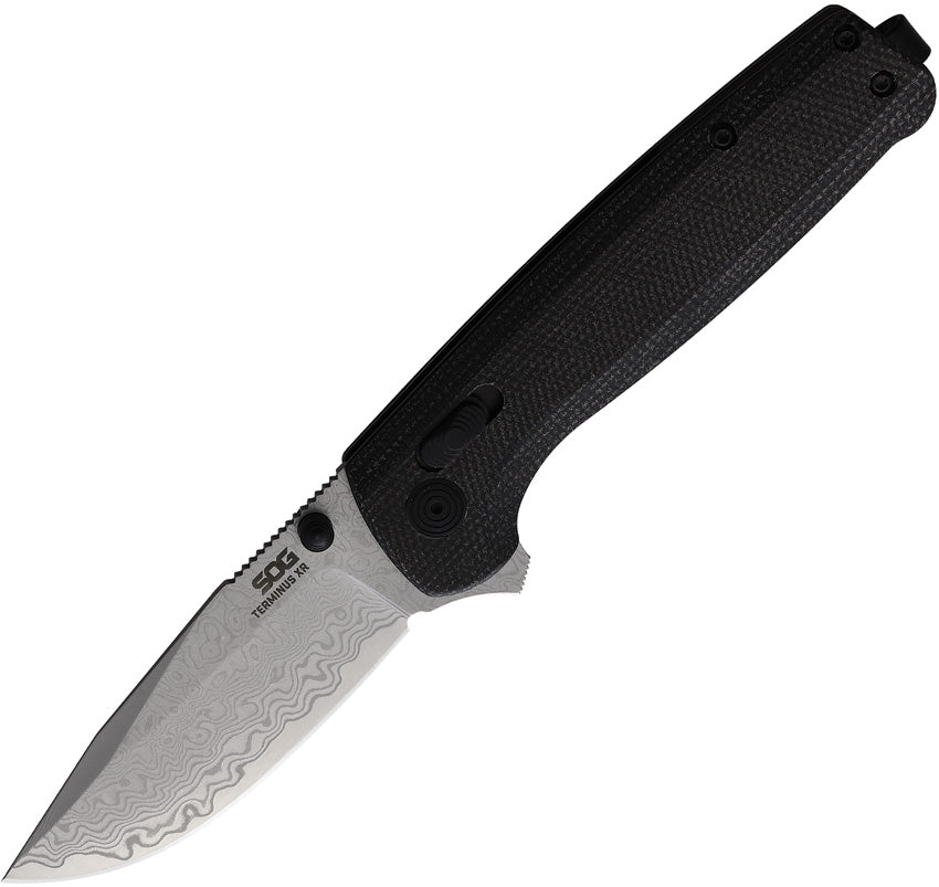 SOG Terminus XR-Lock Damascus TM1042-BX - Folding Knife for Sale UK