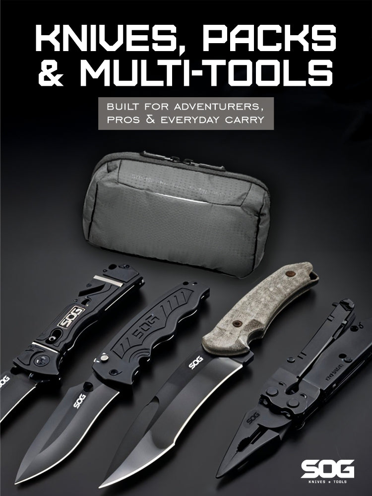 SOG Specialty Knives & Tools - Knives, multi‑tools & packs built for pros, adventurers & everyday carry.