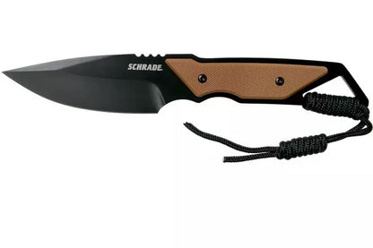 Schrade Frontier Fixed Knife 4" 1121086 Tan & Black FRN