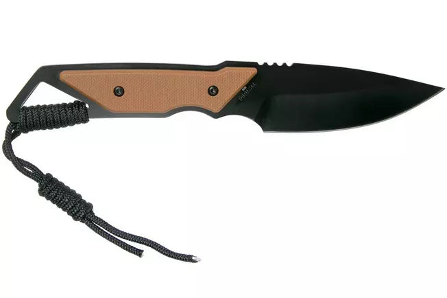 Schrade Frontier Fixed Knife 4" 1121086 Tan & Black FRN