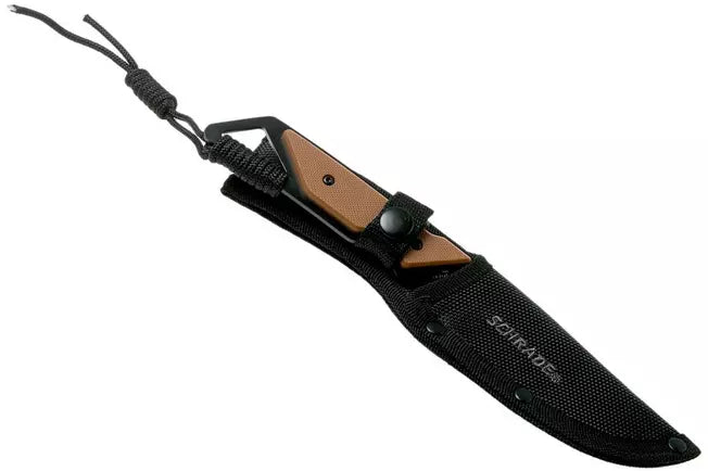 Schrade Frontier Fixed Knife 4" 1121086 Tan & Black FRN