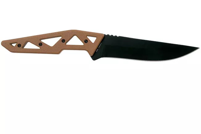 Schrade Frontier Fixed Knife 4.5" 1124284 Tan & Black FRN pocket knife