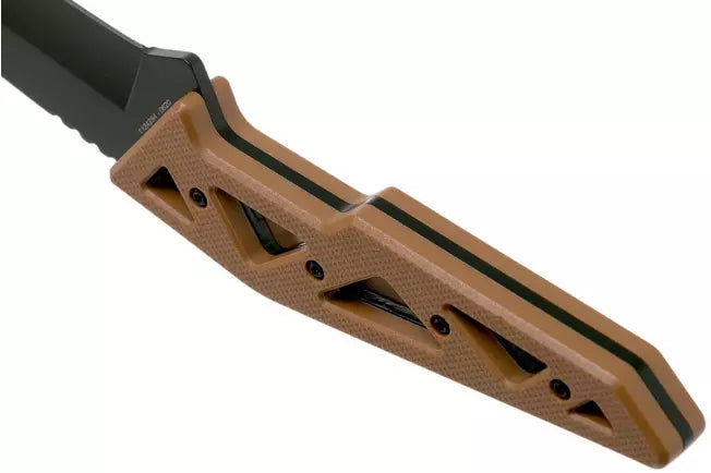 Schrade Frontier Fixed Knife 4.5" 1124284 Tan & Black FRN pocket knife