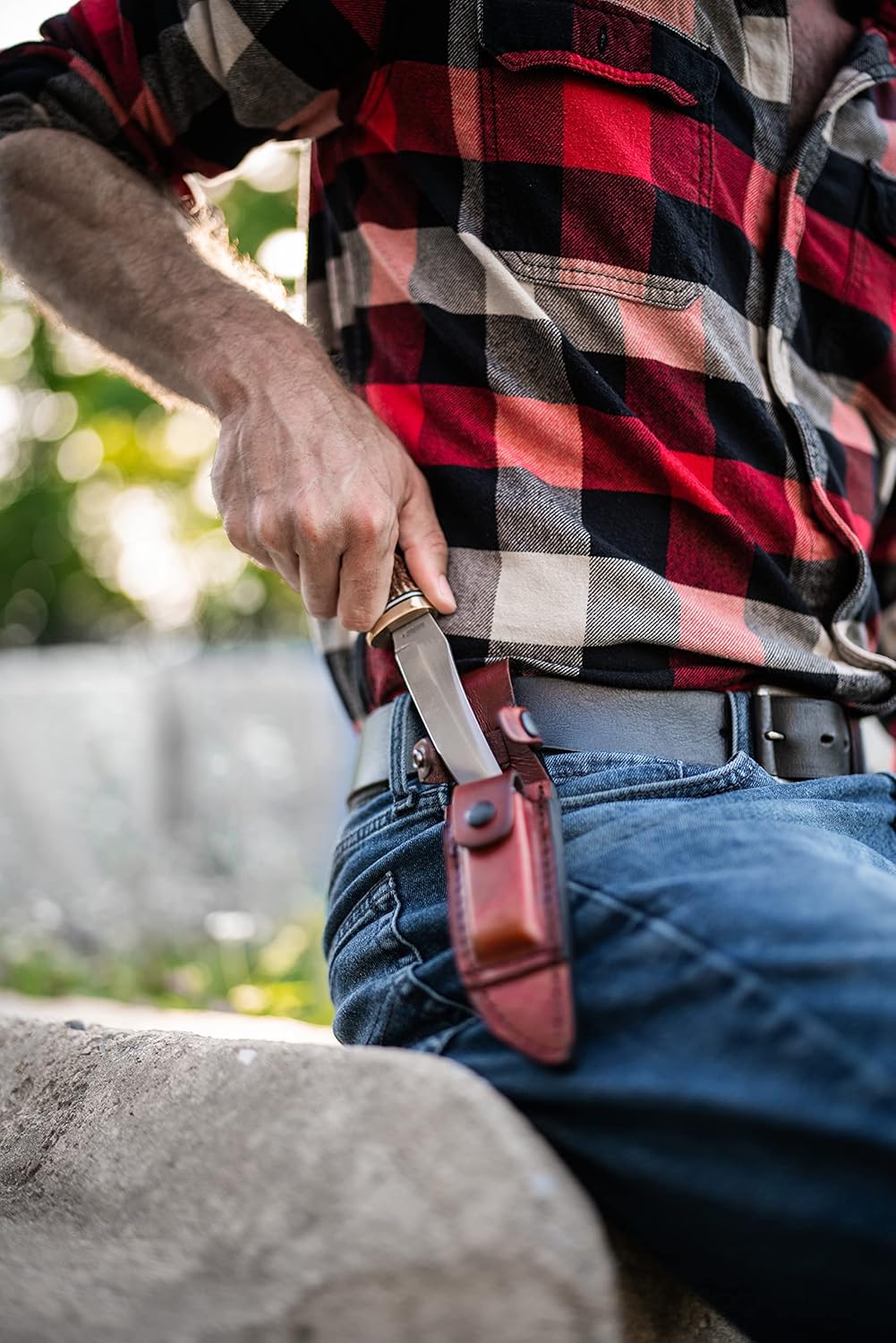 Schrade 153UHCP Uncle Henry Golden Spike Fixed Blade Knife