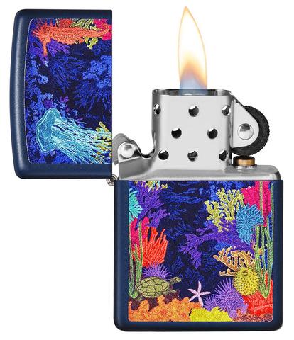 Zippo Lighter Sea Life Design - All Materials - Made in USA - Shop now at Mjoutdoorsgear UK