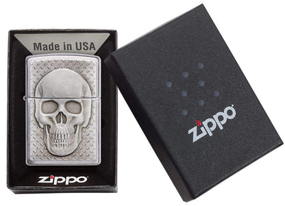 Zippo Skull with Brain Surprise Windproof Lighter