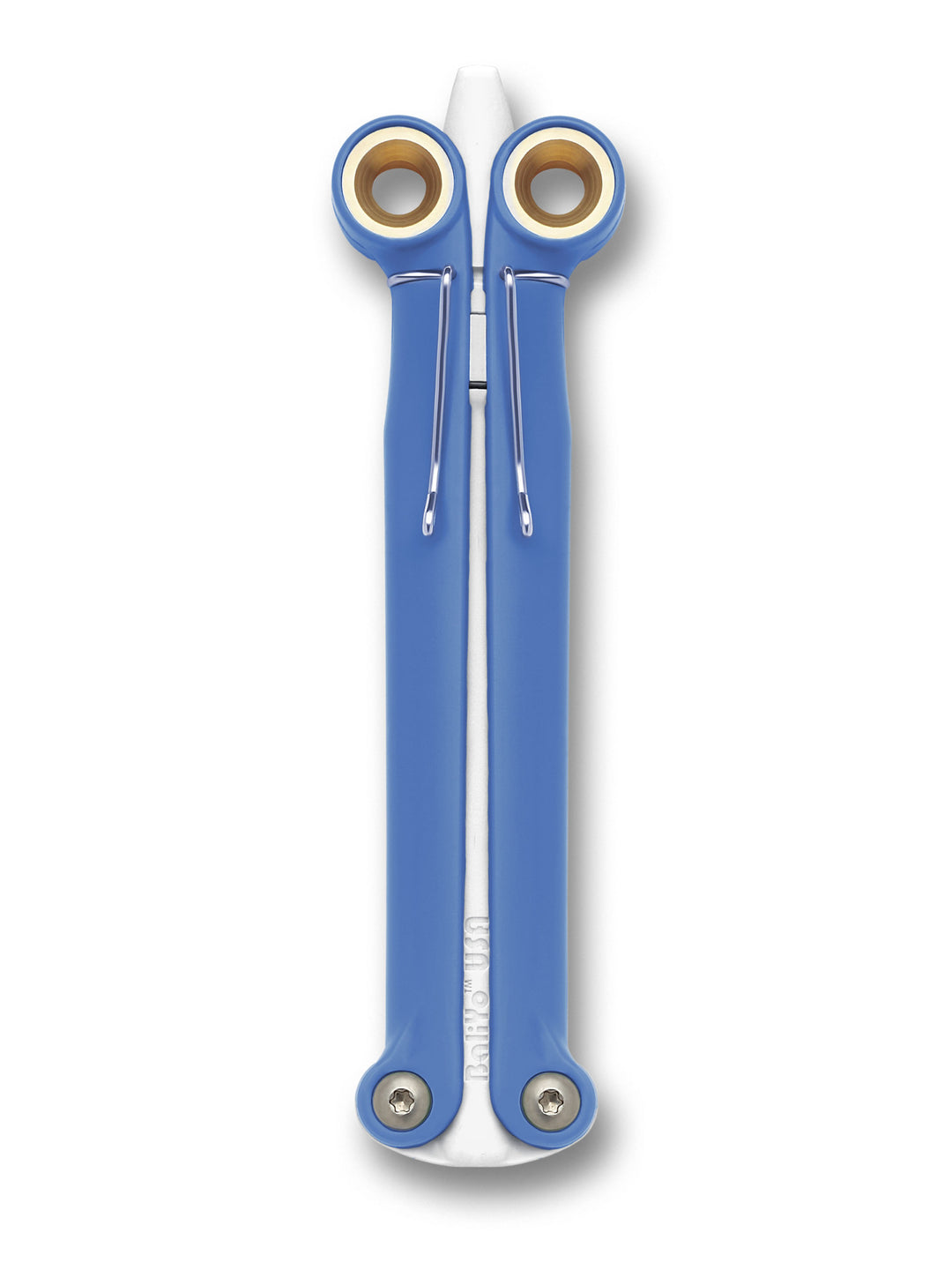 Spyderco BaliYo USA-Made Heavy Duty Blue/White Pen