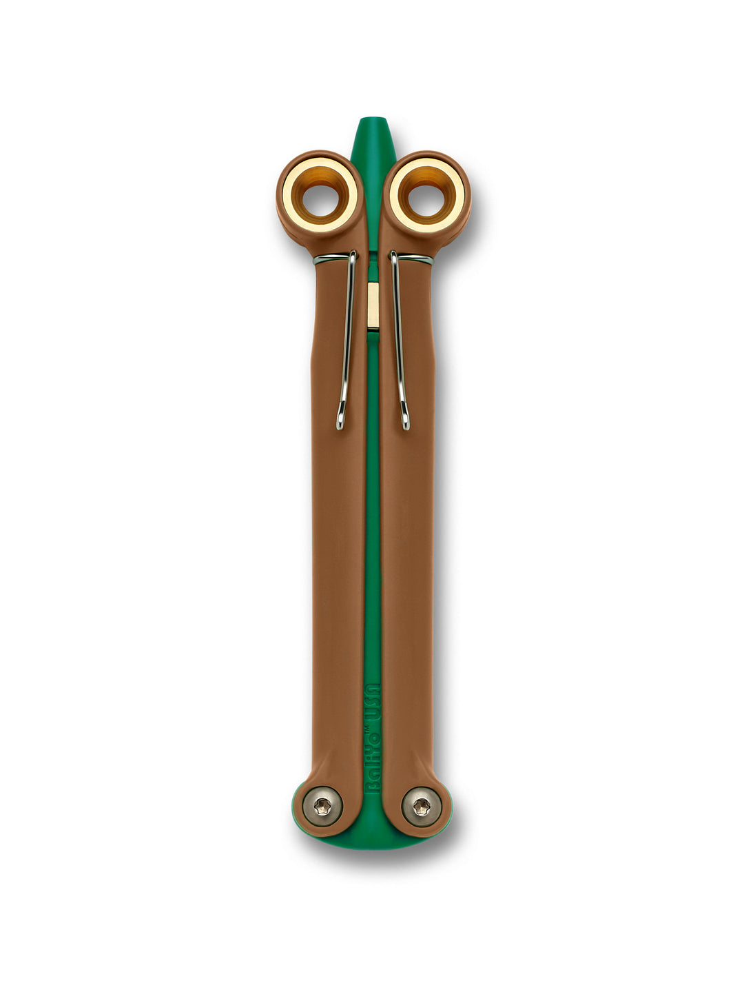 Spyderco BaliYo USA-Made Heavy Duty Pen – Coyote Brown/Forest Green
