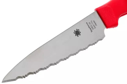 Spyderco K05SRD Paring Knife 11 cm – Red Serrated Edge
