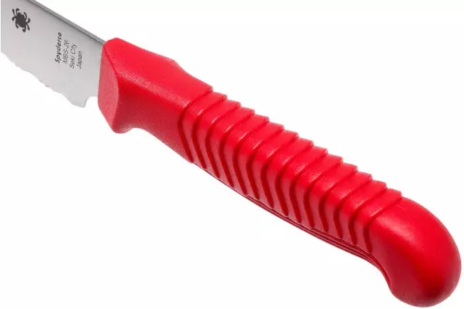 Spyderco K05SRD Paring Knife 11 cm – Red Serrated Edge