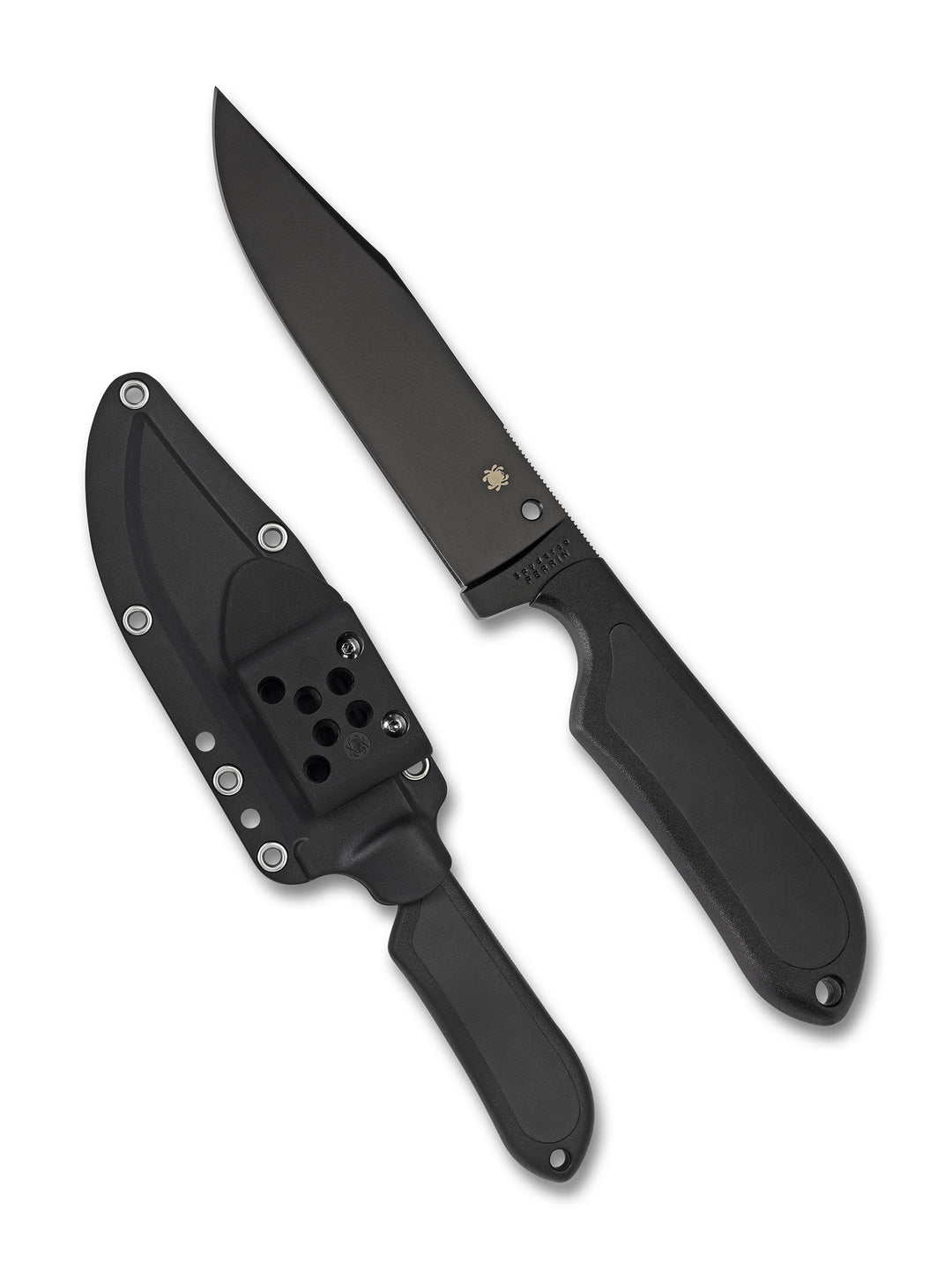 Spyderco Street Bowie Fixed Blade Knife Black VG-10 (5.05")