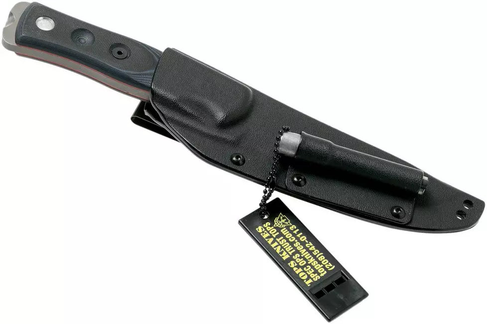 TOPS Knives B.O.B. Fieldcraft 154CM Blue/Black G10 BROS-154-BB bushcraft knife
