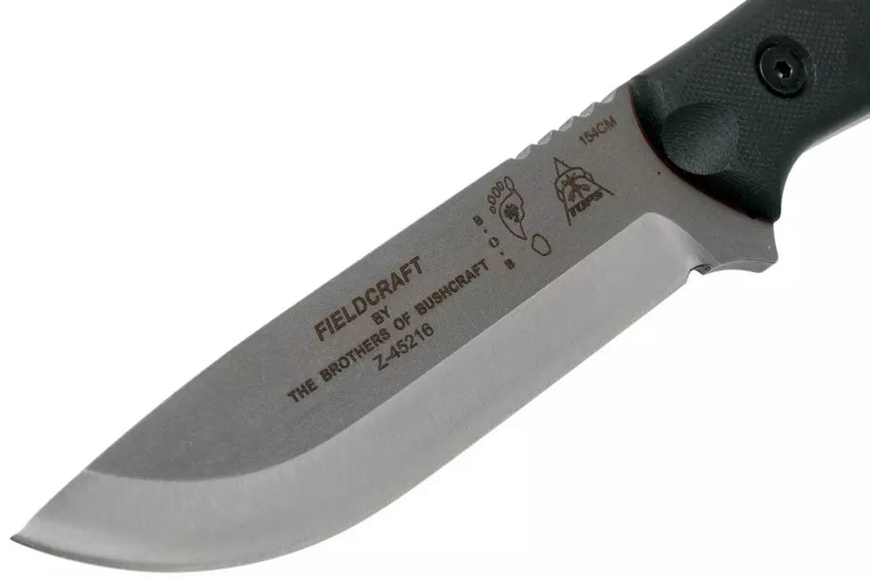 TOPS Knives B.O.B. Fieldcraft 154CM Black G10 BROS-154-BLK10
