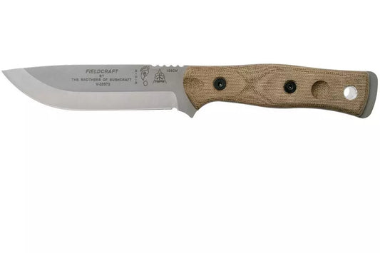 TOPS Knives B.O.B. Fieldcraft 154CM Green Canvas Micarta BROS-154-GCM bushcraft knife
