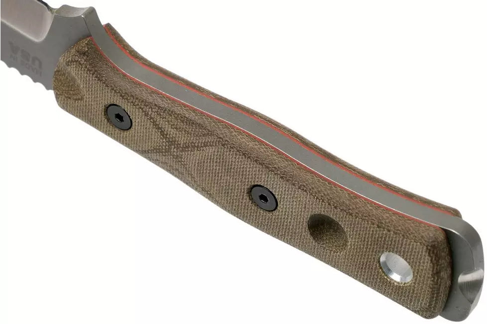 TOPS Knives B.O.B. Fieldcraft 154CM Green Canvas Micarta BROS-154-GCM bushcraft knife
