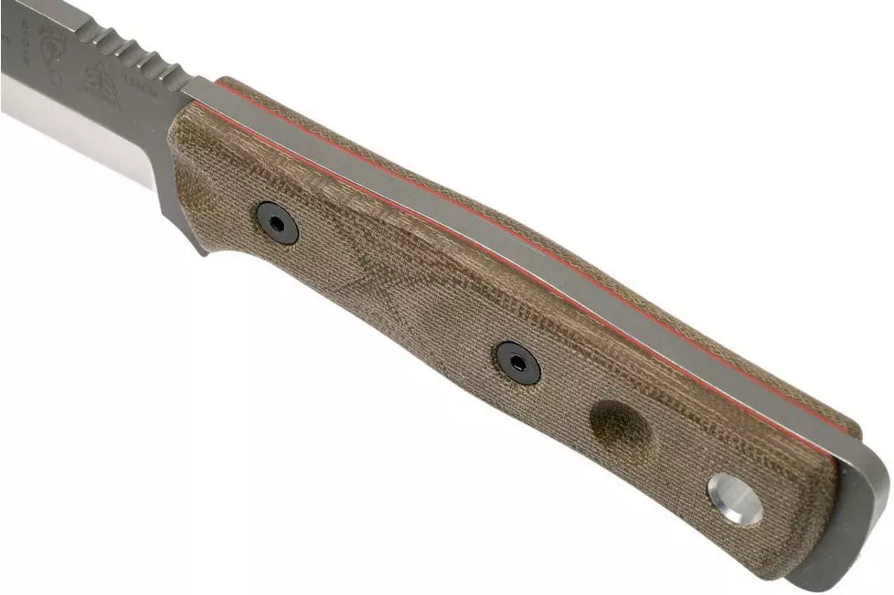 TOPS Knives B.O.B. Fieldcraft 154CM Green Canvas Micarta BROS-154-GCM bushcraft knife
